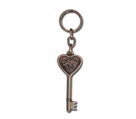 מחזיק מפתחות בעיצוב "מפתח הלב"