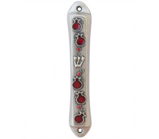 Pomegranate design Mezuzah