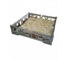 Matzah plate with a caption ,antique silver plated