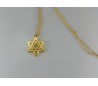 שרשרת גולדפילד זהב 24 קראט מגן דוד בתוך מגן דוד