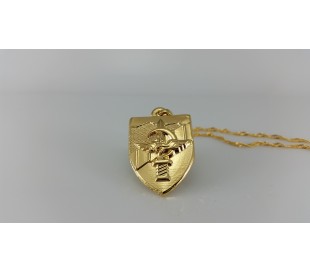 שרשרת גולדפילד זהב 24 קראט מעוצבת מהסמל של קרקל