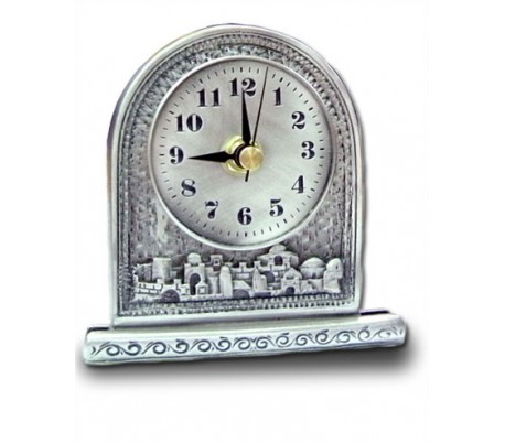 Country style table clock and Jerusalem